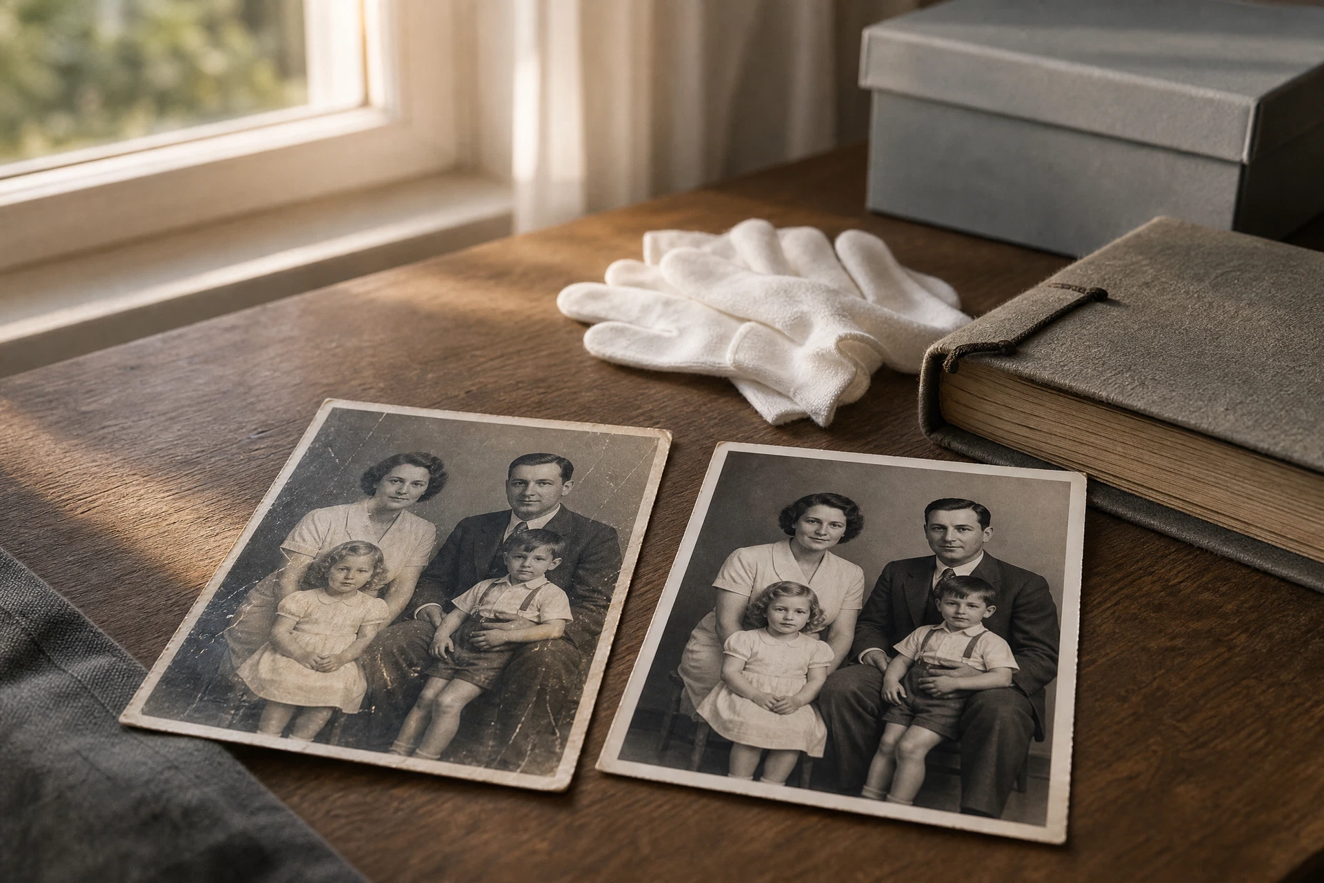 Реставрация старых фотографий нейросетью
